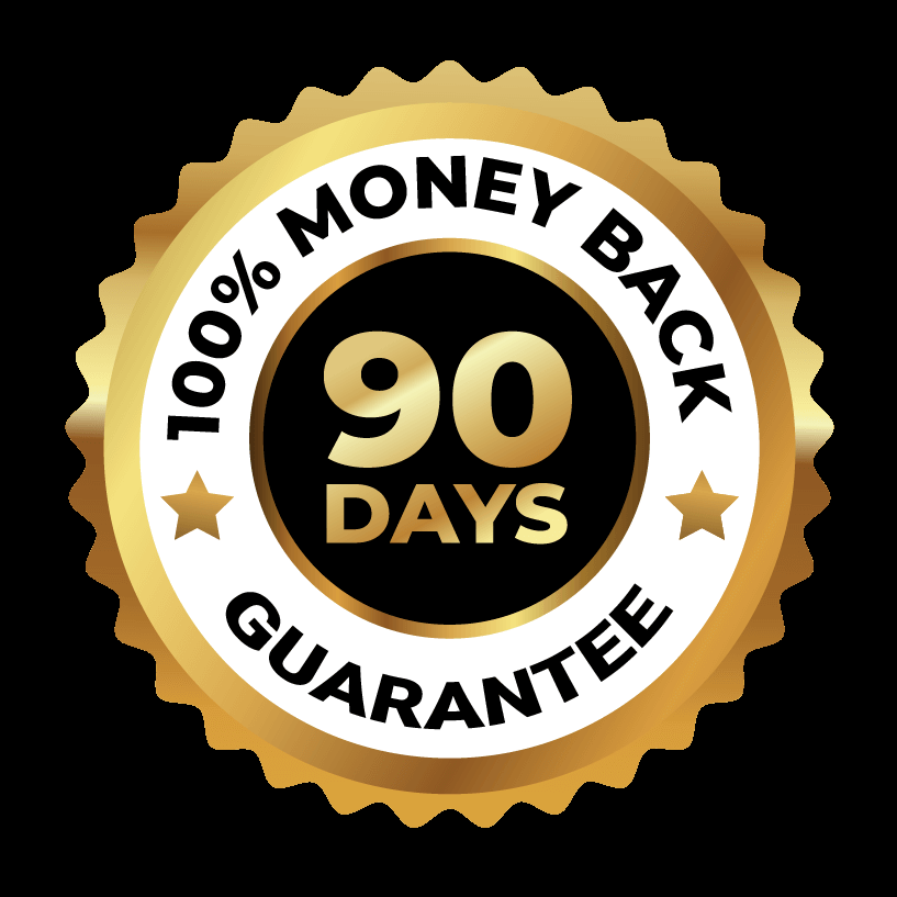 90-day guarantee badge